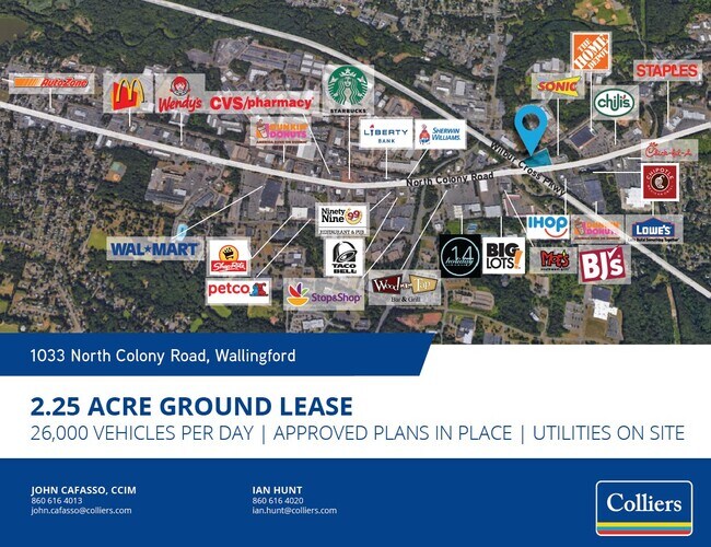 More details for 1033 N Colony Rd, Wallingford, CT - Land for Lease