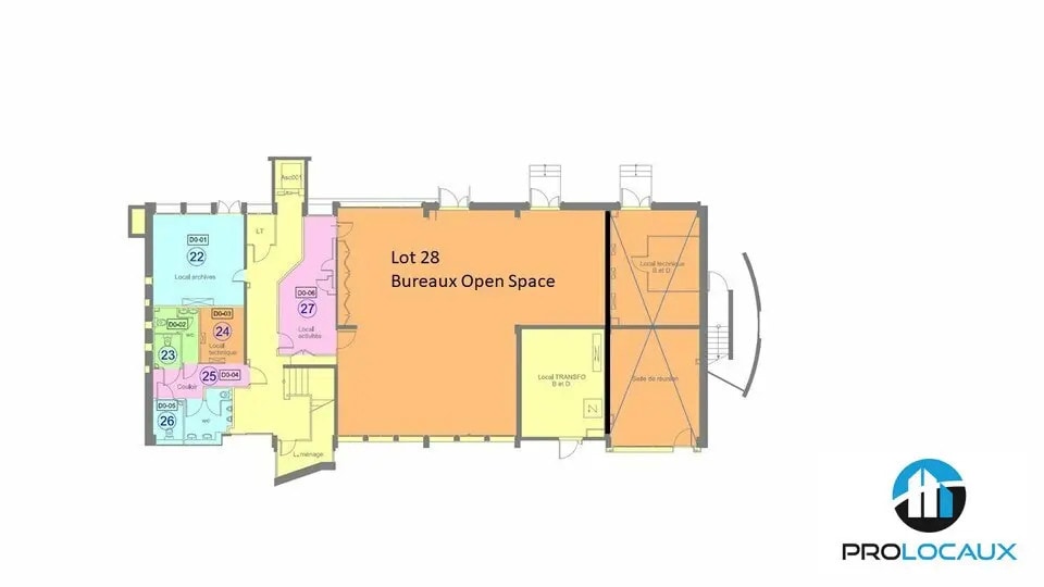 Office in Grenoble for sale Floor Plan- Image 1 of 3