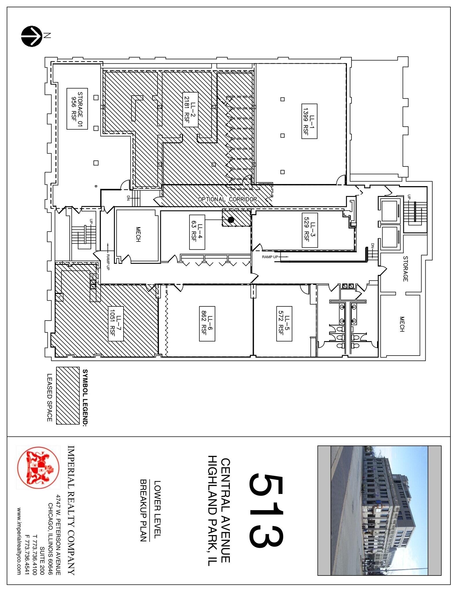 513 Central Ave, Highland Park, IL for lease Site Plan- Image 1 of 1