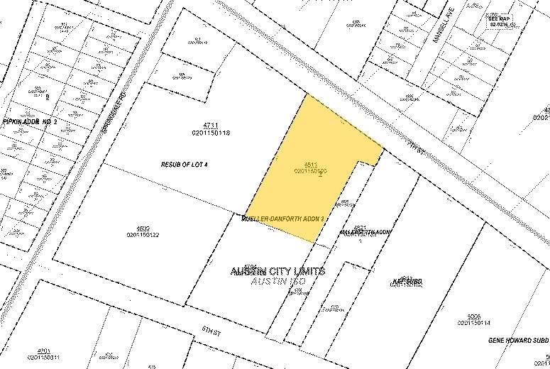 4811 E 7th St, Austin, TX à louer - Plan cadastral - Image 3 de 3