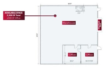 205 Executive Way, DeSoto, TX à louer Plan d’étage- Image 1 de 1
