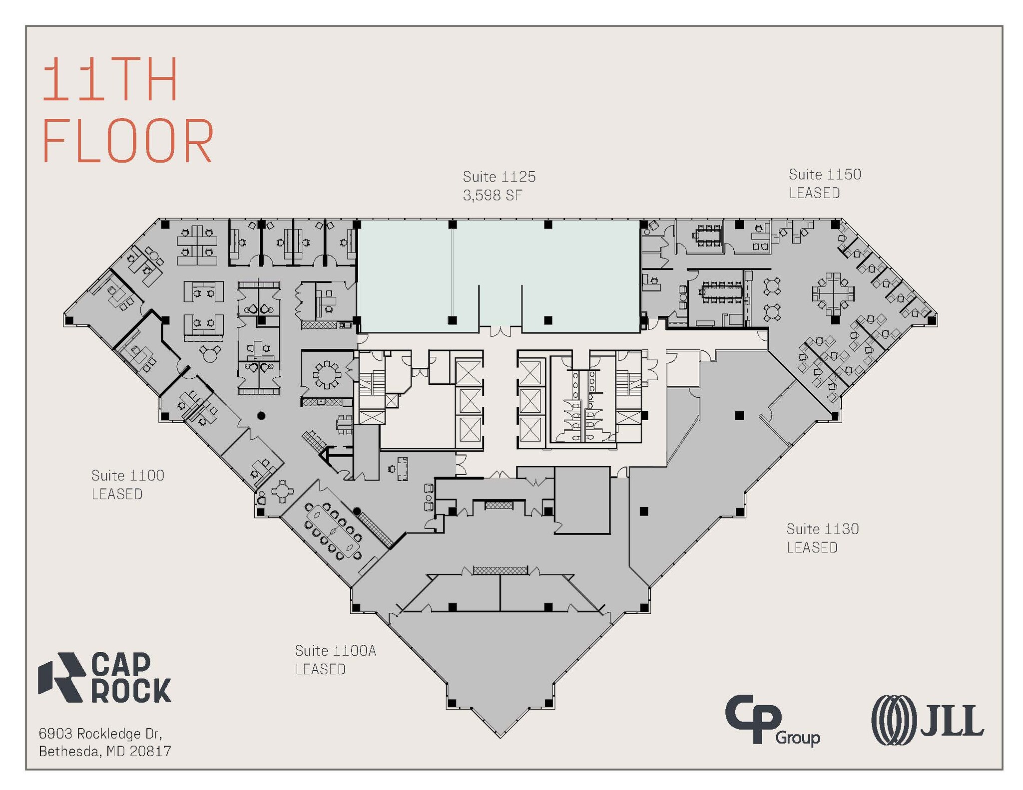 6903 Rockledge Dr, Bethesda, MD à louer Plan d’étage- Image 1 de 1