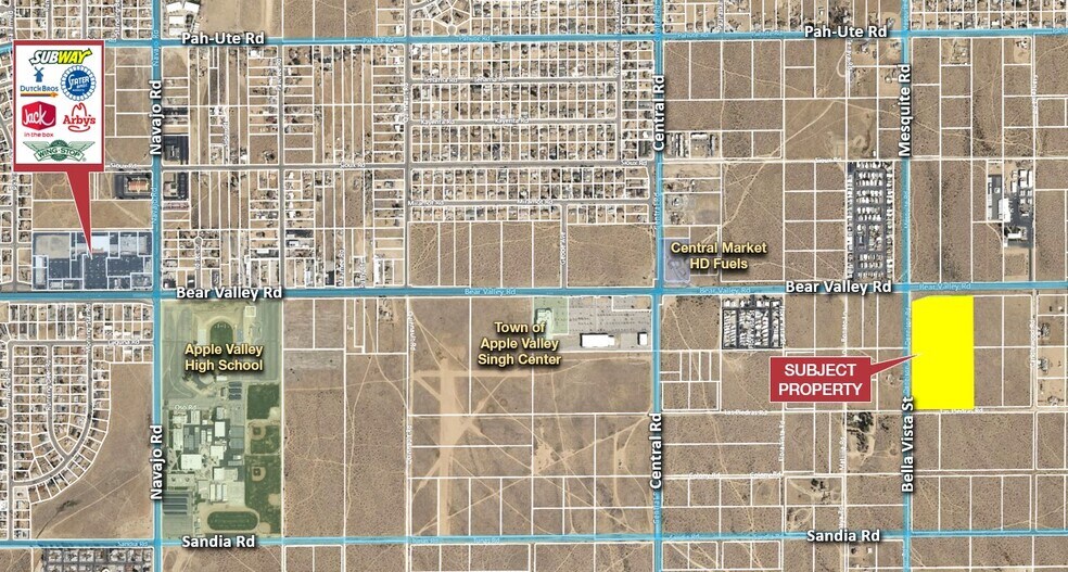 22915 Bear Valley Rd, Apple Valley, CA à vendre - Aérien - Image 1 de 2
