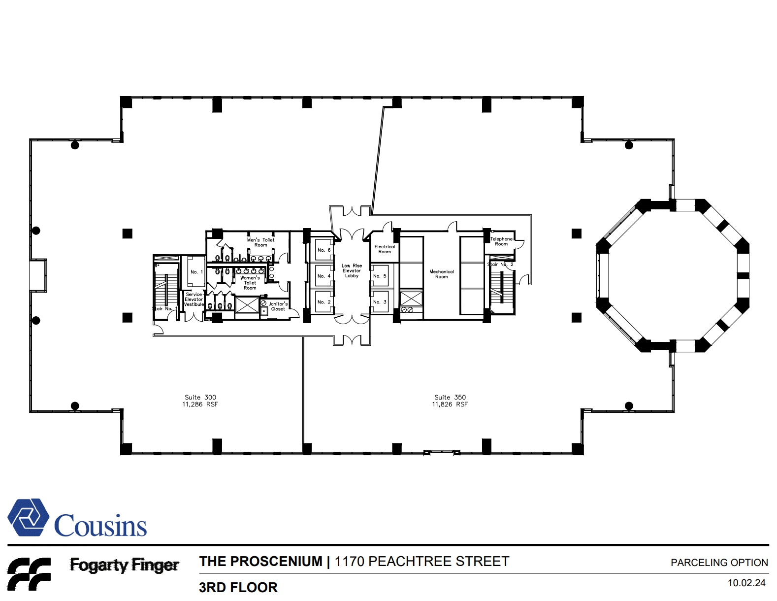 1170 Peachtree St, Atlanta, GA for lease Floor Plan- Image 1 of 1