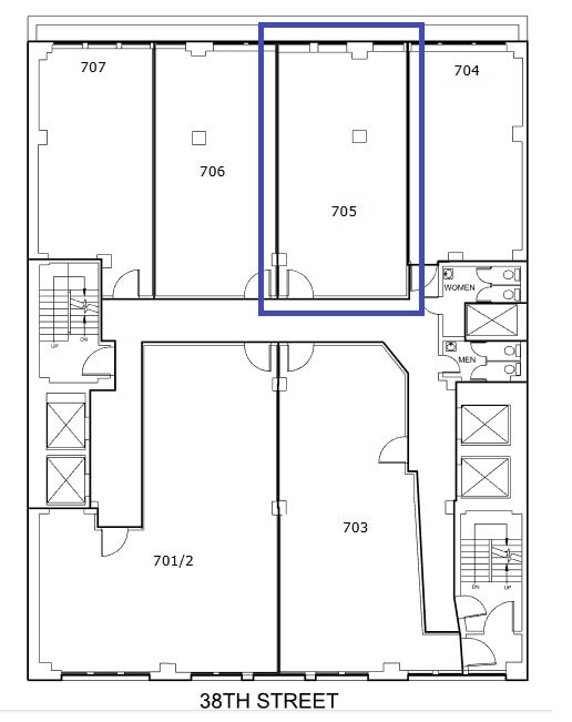 262 W 38th St, New York, NY for lease Floor Plan- Image 1 of 1