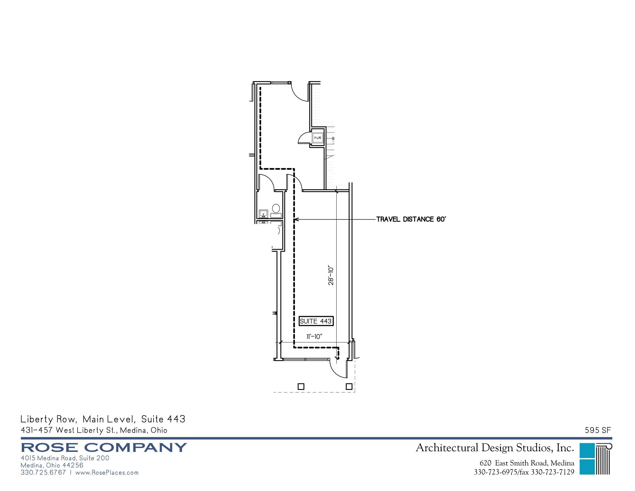 431-457 W Liberty St, Medina, OH à louer Plan de site- Image 1 de 4