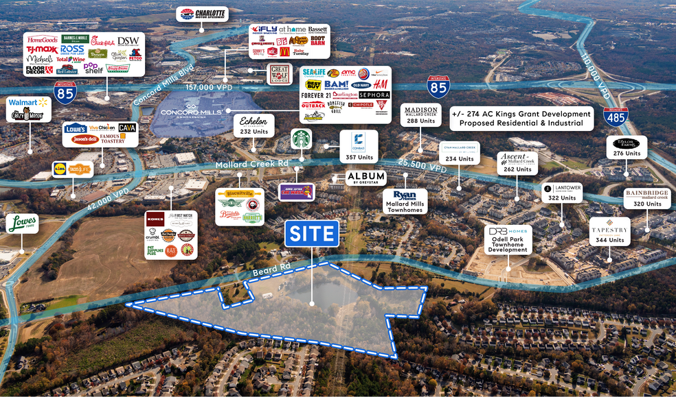 3501 Beard Rd, Charlotte, NC à vendre - Photo du bâtiment - Image 2 de 5