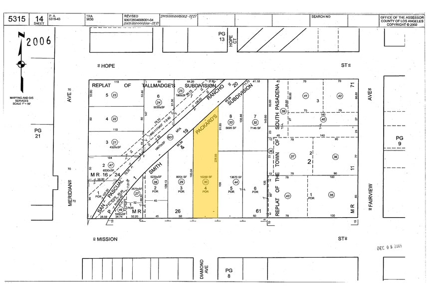 1020 Mission St, South Pasadena, CA for lease - Plat Map - Image 3 of 36