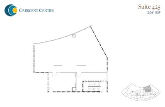 100 Crescent Centre Pky, Tucker, GA for lease Floor Plan- Image 2 of 2