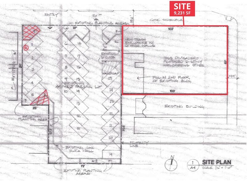 1363 Divisadero St, San Francisco, CA à louer - Plan de site - Image 3 de 8