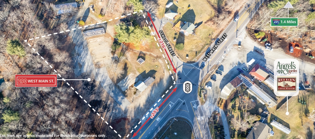 290 West Main Street St, Hopkinton, MA for sale Aerial- Image 1 of 5