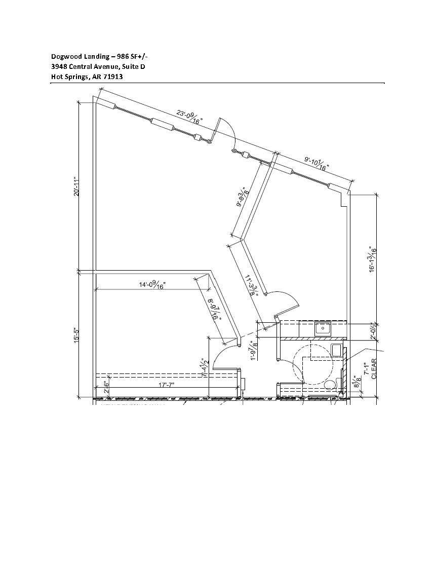 3948 Central Ave, Hot Springs National Park, AR for lease Floor Plan- Image 1 of 2
