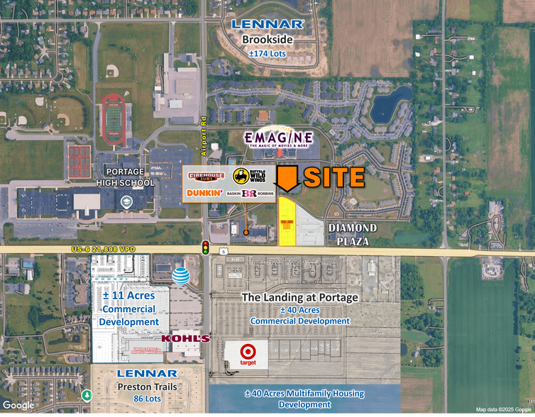6580 U.S. 6 hwy, Portage, IN for lease - Aerial - Image 1 of 5