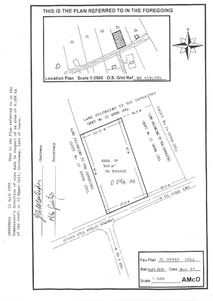 23 Upper Coll, Isle Of Lewis for sale - Site Plan - Image 3 of 3