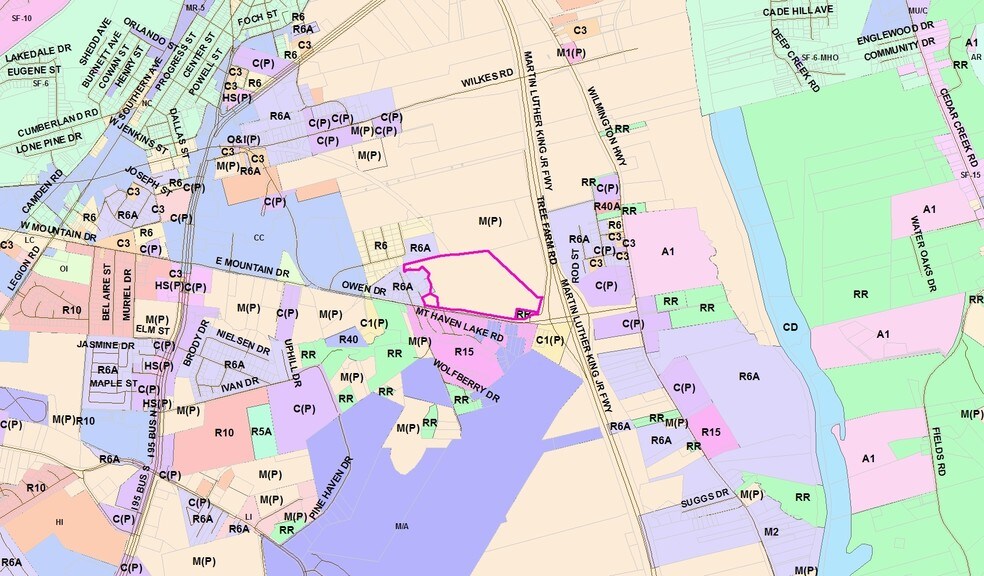 823-895 Owen Dr, Fayetteville, NC for sale - Plat Map - Image 2 of 5