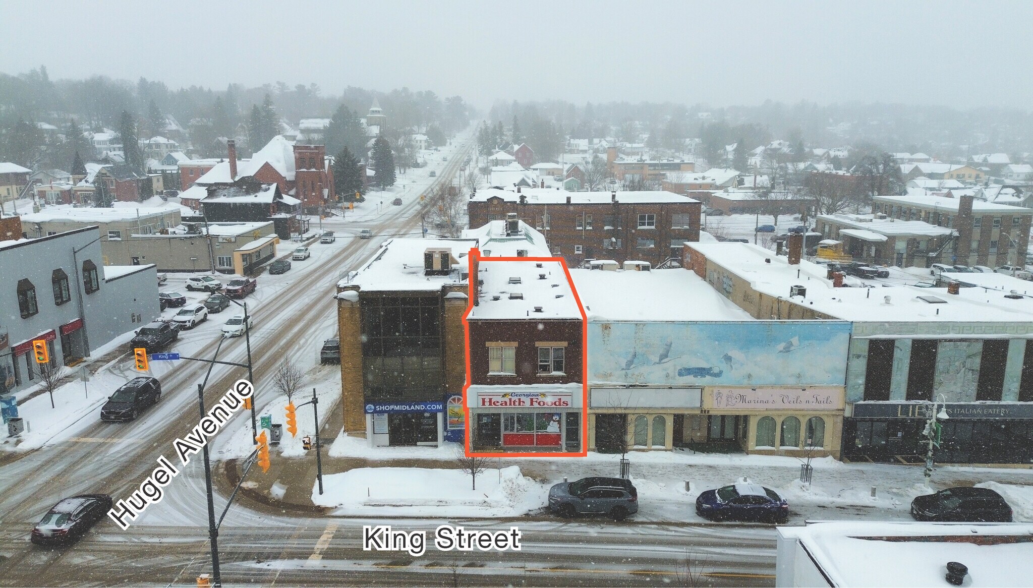 268 King St, Midland, ON for sale Aerial- Image 1 of 1