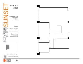 6430 W Sunset Blvd, Los Angeles, CA à louer Plan de site- Image 1 de 1