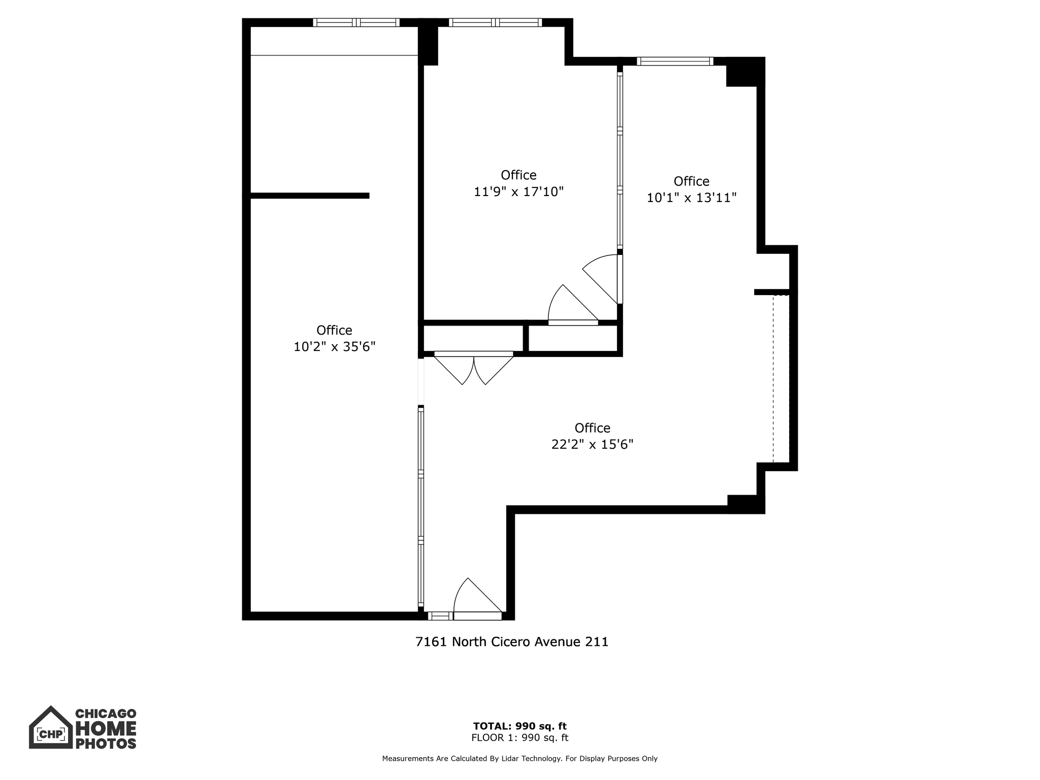 7161 N Cicero Ave, Lincolnwood, IL à louer Plan d’étage- Image 1 de 1