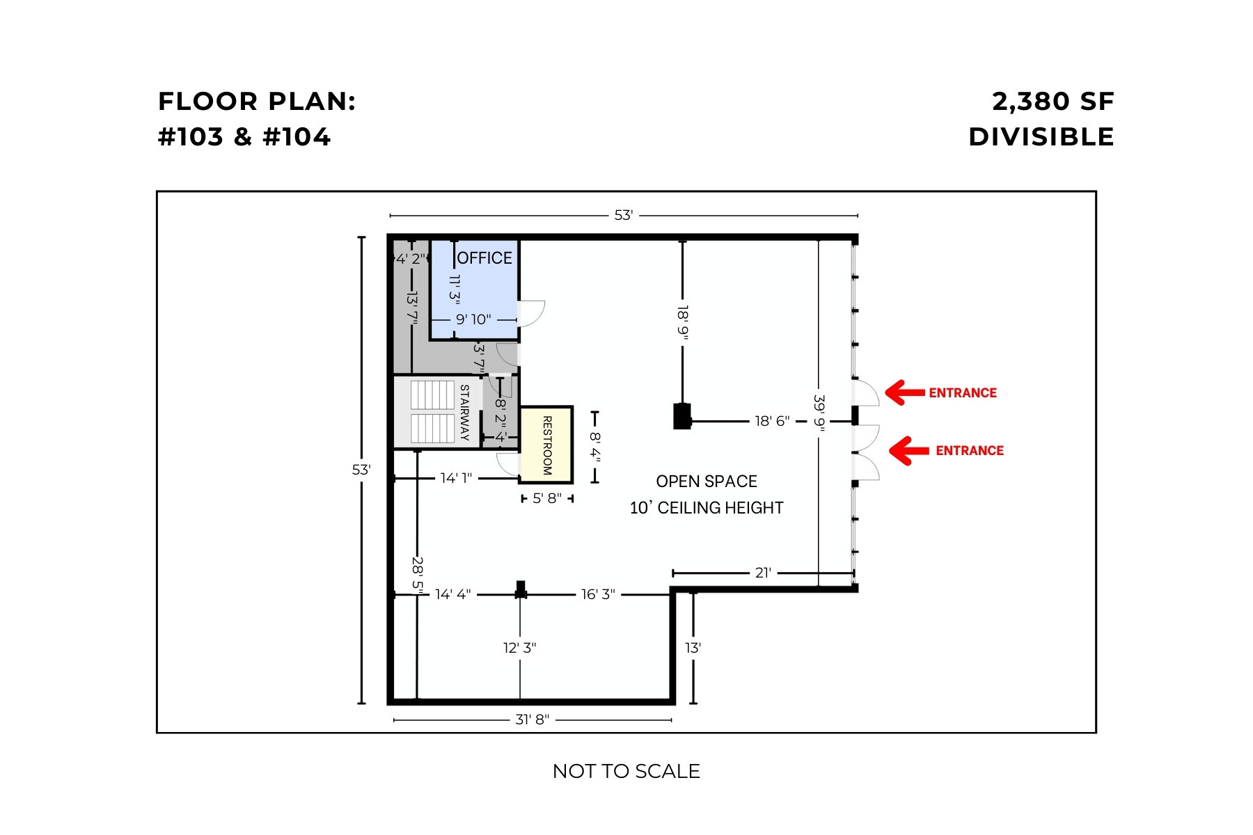 430 Main Ave, Norwalk, CT à louer Plan d’étage- Image 1 de 3