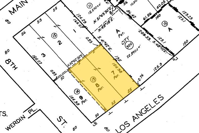 755 S Los Angeles St, Los Angeles, CA for lease - Plat Map - Image 2 of 35