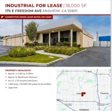 175 E Freedom Ave, Anaheim, CA for lease Building Photo- Image 1 of 1