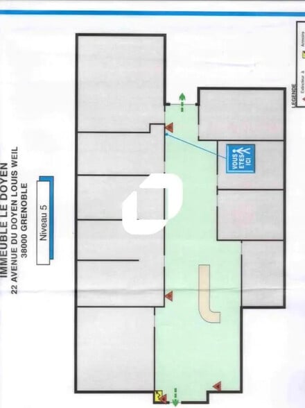 Office in Grenoble for lease - Floor Plan - Image 2 of 2