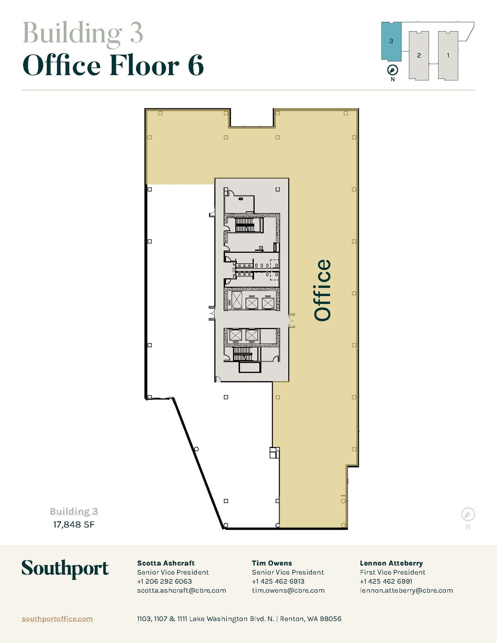 1101 Lake Washington Blvd N, Renton, WA for lease Floor Plan- Image 1 of 1