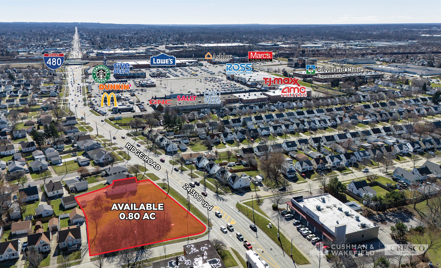 4665-4673 Ridge Rd, Brooklyn, OH à vendre Photo du bâtiment- Image 1 de 7