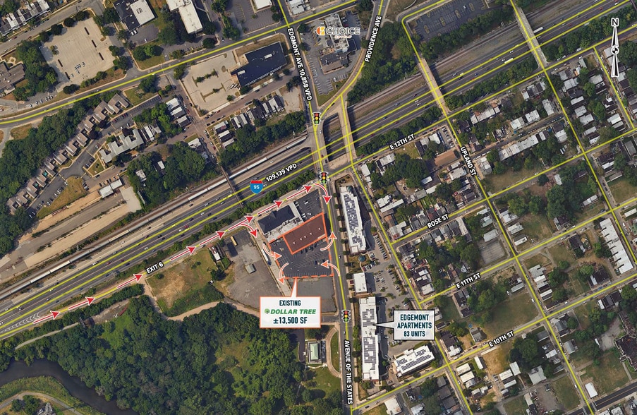 1118 Avenue of the States, Chester, PA for sale - Aerial - Image 2 of 3