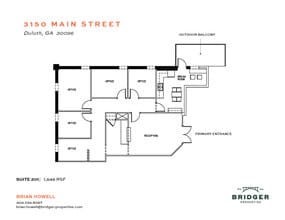 3150-3160 Main St, Duluth, GA à louer Plan d’étage- Image 1 de 1