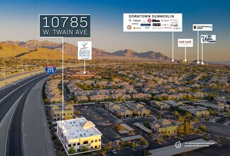 10785 W Twain Ave, Las Vegas, NV - aerial  map view