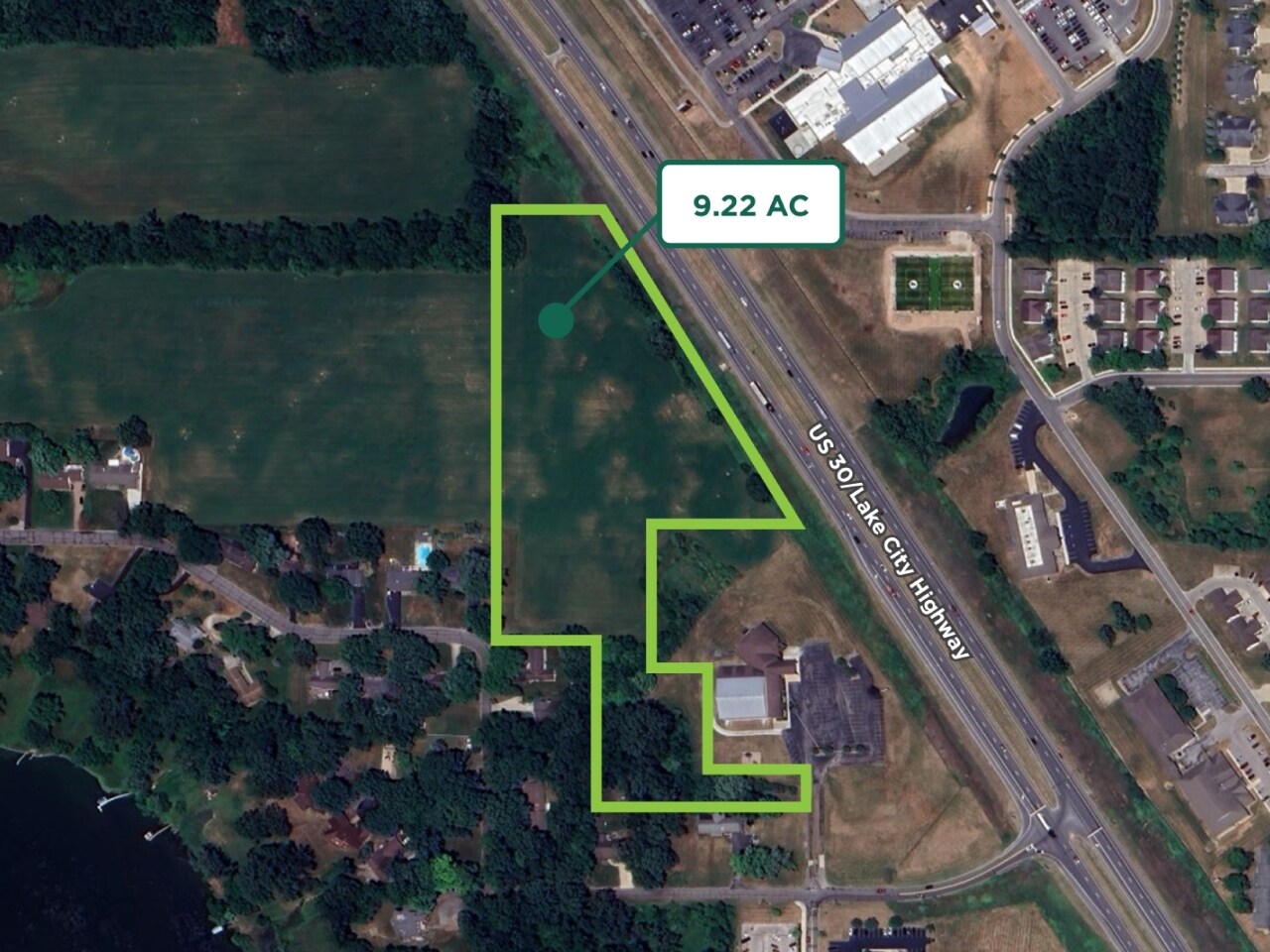 1849 E Springhill Rd, Warsaw, IN for sale Aerial- Image 1 of 2