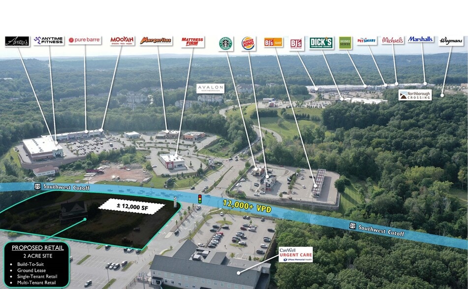 333 SW Cutoff, Northborough, MA for lease - Aerial - Image 2 of 5