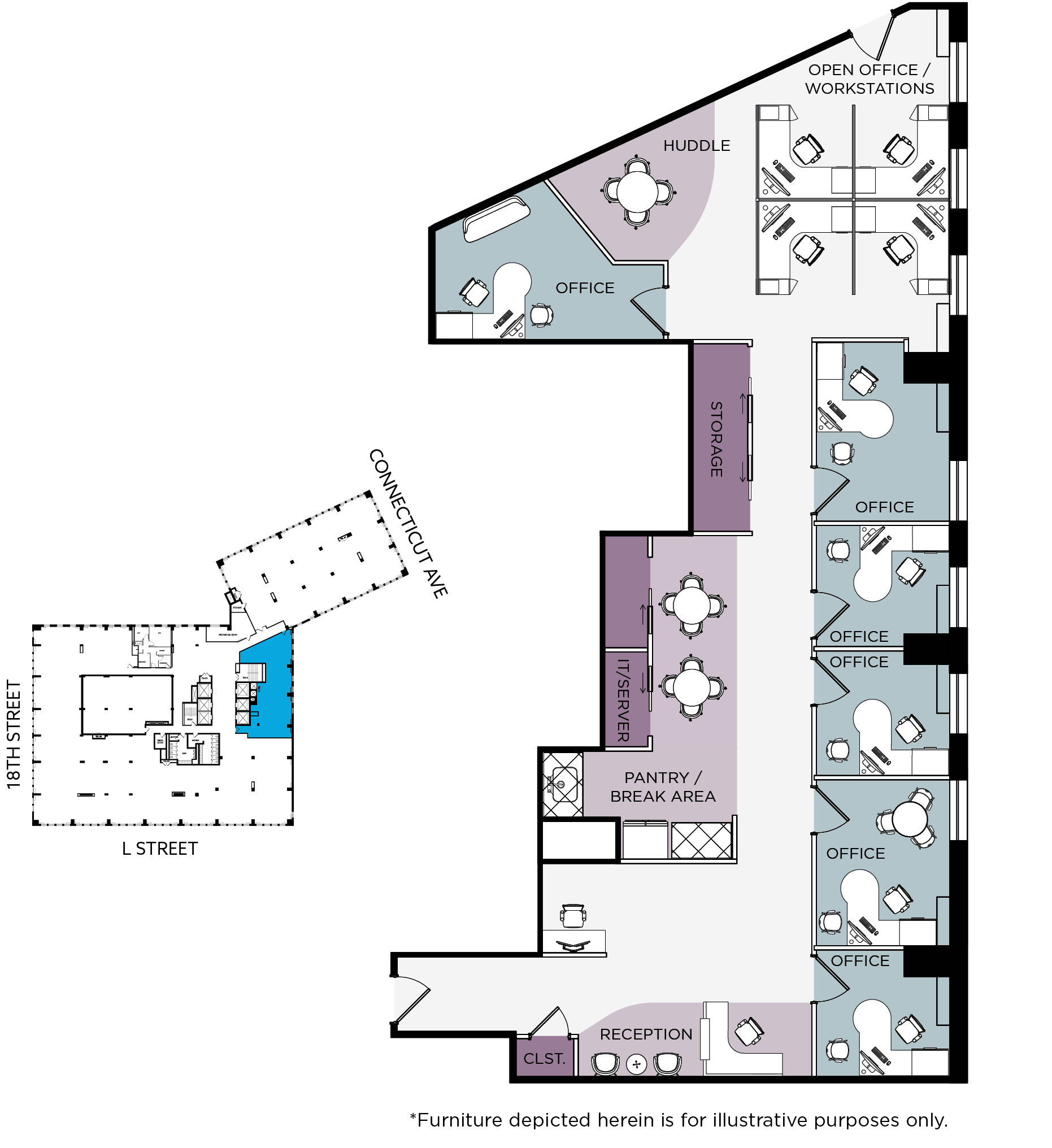 1120 Connecticut Ave NW, Washington, DC for lease Floor Plan- Image 1 of 1