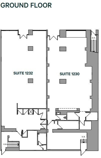 1226-1232 Rue Sainte-Catherine O, Montréal, QC à louer Plan d’étage- Image 1 de 2