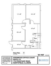 778 W Frontage Rd, Northfield, IL for lease Floor Plan- Image 1 of 1