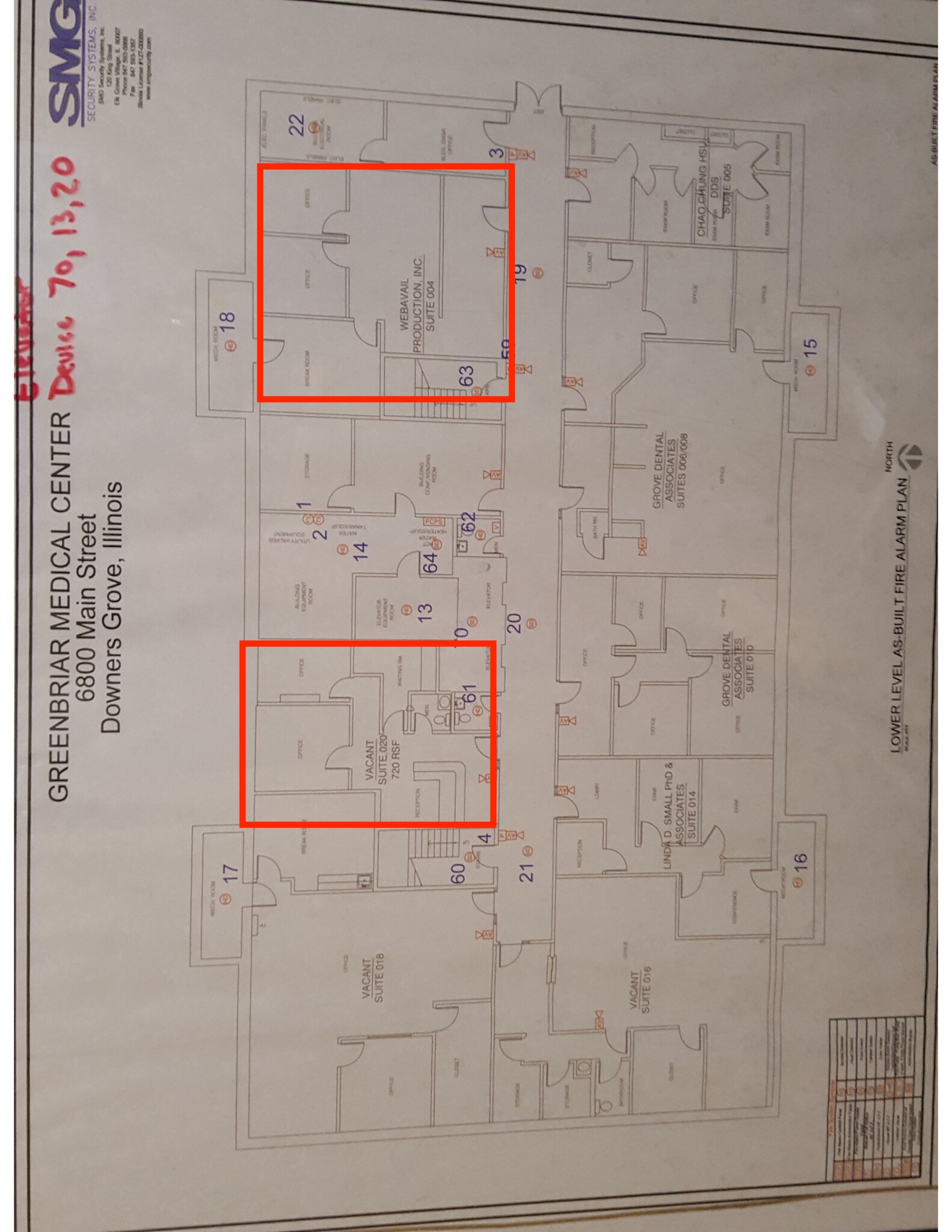 6800 Main St, Downers Grove, IL à louer Plan de site- Image 1 de 2