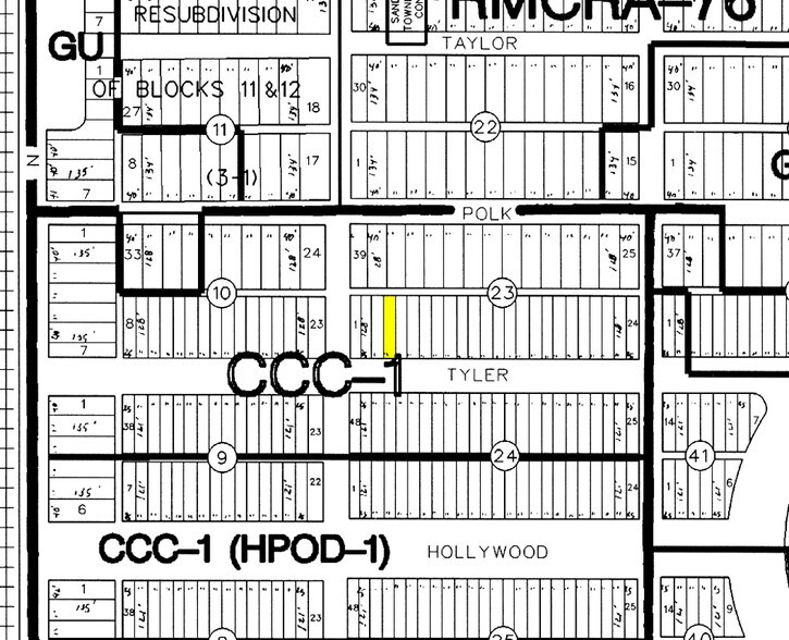 1939-1943 Tyler St, Hollywood, FL à vendre - Plan cadastral - Image 2 de 3