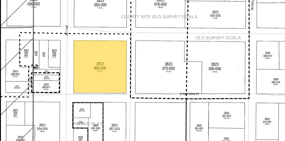 35 SE 1st Ave, Ocala, FL à louer - Plan cadastral - Image 2 de 3