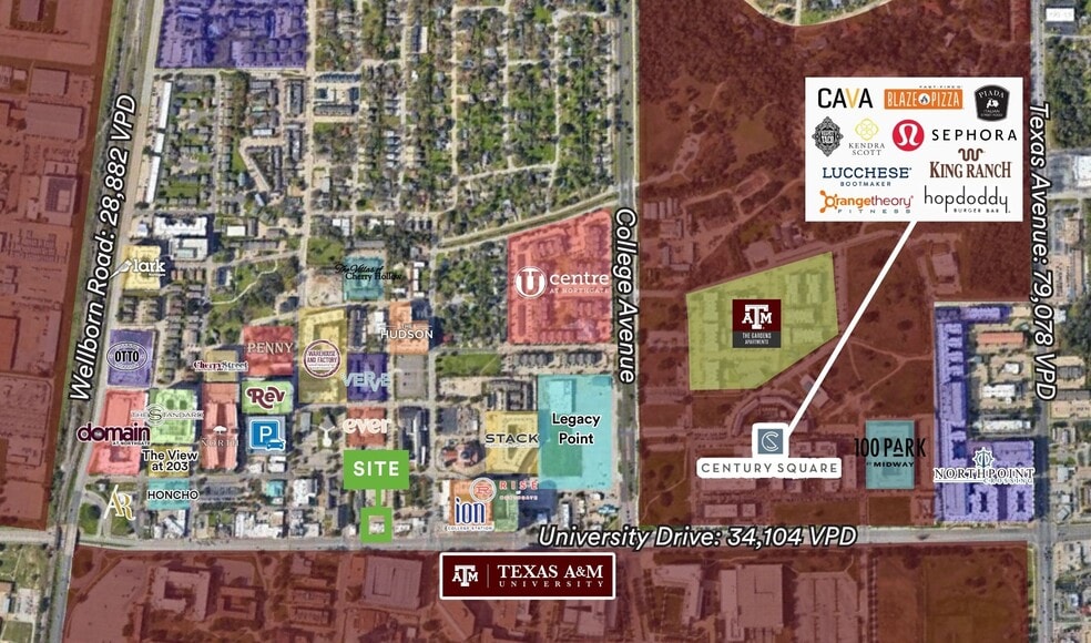 509 University Dr, College Station, TX à louer - Photo du bâtiment - Image 3 de 6