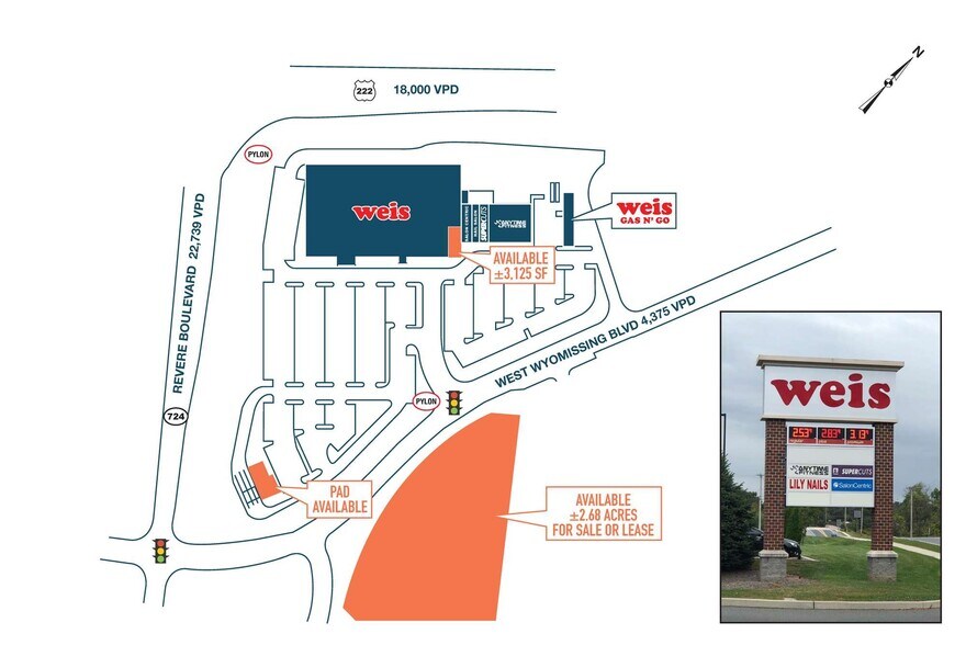 1112 W Wyomissing Blvd, West Lawn, PA à louer - Plan de site - Image 2 de 2