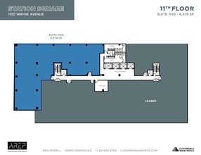 1100 Wayne Ave, Silver Spring, MD à louer Plan d’étage- Image 1 de 10