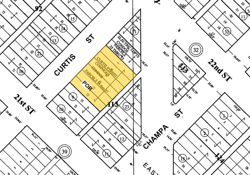 2134 Curtis St, Denver, CO à louer - Plan cadastral - Image 3 de 7