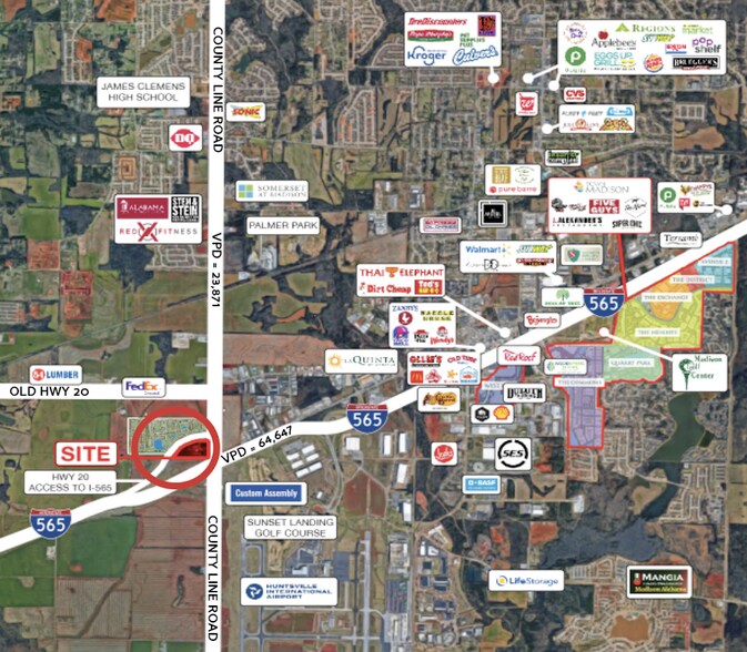 Highway 20 & County Line Rd., Madison, AL à vendre - Photo du bâtiment - Image 3 de 3