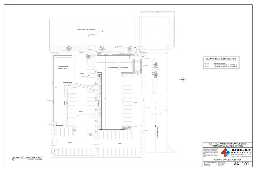 1701 N Palm Canyon Dr, Palm Springs, CA for lease - Site Plan - Image 1 of 21