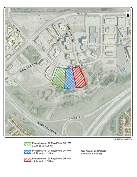 21 Royal Vista Dr NW, Calgary, AB à vendre - Plan de site - Image 2 de 2