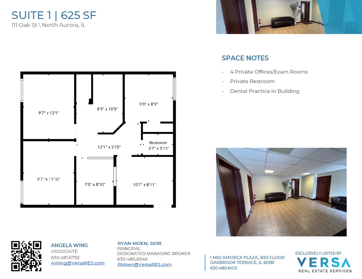 111 Oak St, North Aurora, IL for lease Floor Plan- Image 1 of 2