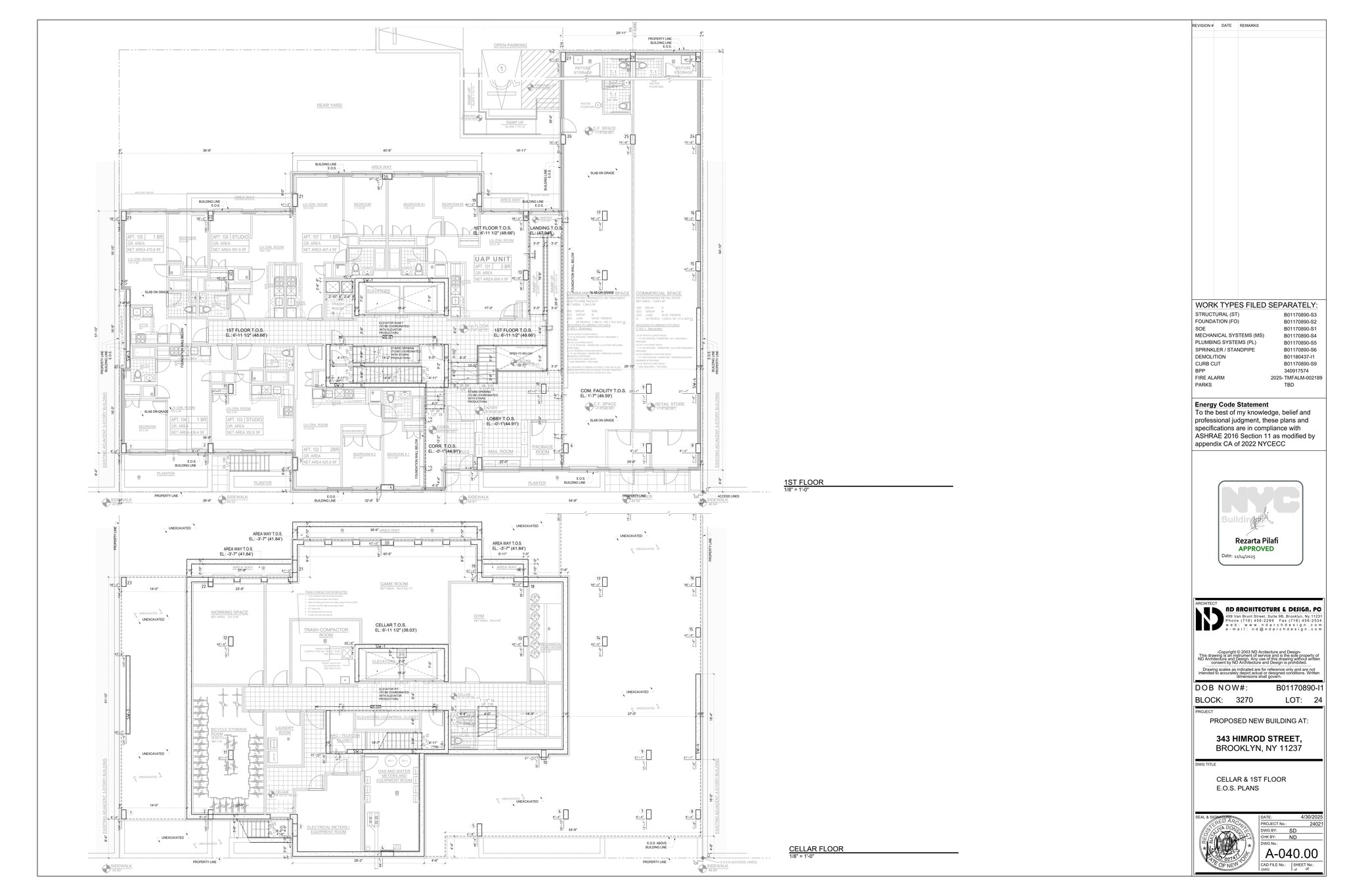 343 Himrod St, Brooklyn, NY for lease Site Plan- Image 1 of 3
