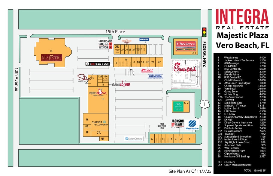 929 15th Pl, Vero Beach, FL for lease - Site Plan - Image 2 of 22