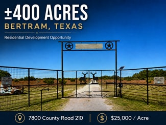 More details for 7800 County Road 210, Bertram, TX - Land for Sale